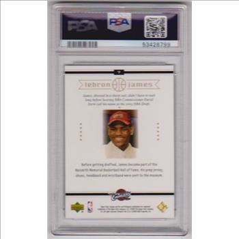 Rookie Graded PSA Gem Mint 10 - Lebron James 2003 Upper Deck Box Set #7 Card