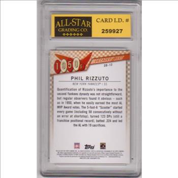 Graded 10 - Phil Rizzuto 2020 Topps Decades' Best #DB-10 Insert Card