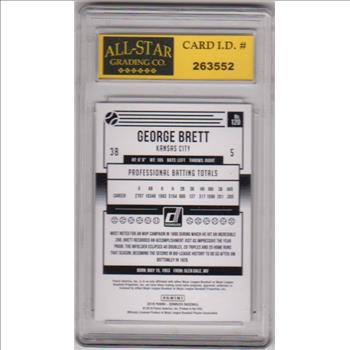 Graded 10 - George Brett 2018 Donruss #120 Card