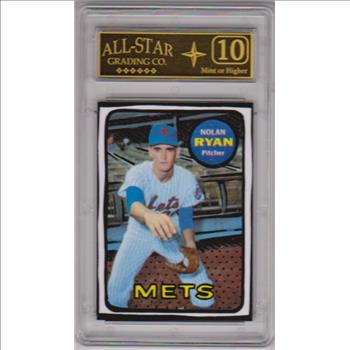 Graded 10 - Nolan Ryan 2020 Topps Project #87 Card