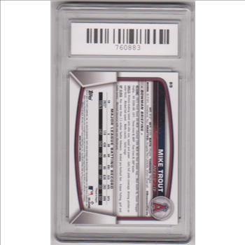 Graded Gem Mint 10 - Mike Trout 2023 Bowman #89 Card