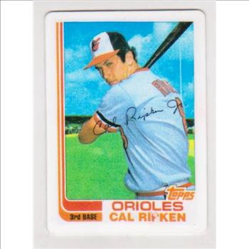 1982 Topps Traded Cal Ripken, Jr. #98T Rookie Porcelain Replica Card