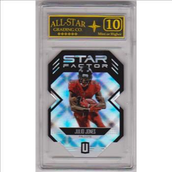 Graded 10 - Julio Jones 2018 Panini Unparalleled Star Factor Die Cut #SFD-JJ Insert Card