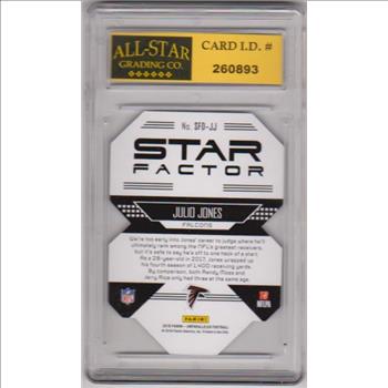 Graded 10 - Julio Jones 2018 Panini Unparalleled Star Factor Die Cut #SFD-JJ Insert Card
