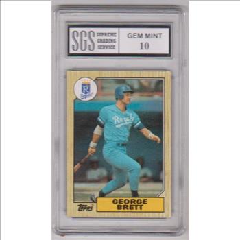 Graded Gem Mint 10 - George Brett 1987 Topps #400 Card