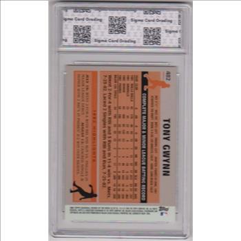 Graded Sigma Gem Mint 10 - Tony Gwynn 2006 Topps Rookie Of The Week #22 Card
