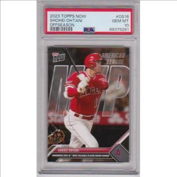 Graded PSA Gem Mint 10 - Shohei Ohtani 2023 Topps Now Offseason #OS-16 Card