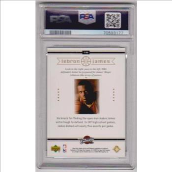 Rookie Graded PSA Mint 9 - Lebron James 2003 Upper Deck Box Set #16 Card