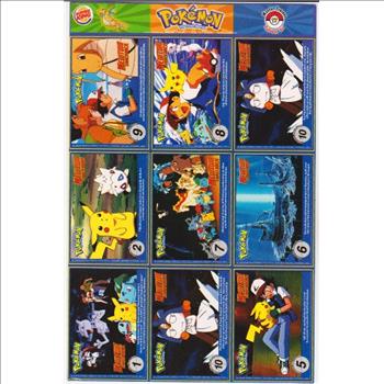 1999 Pokemon Master Trainer Collector Set Uncut 9 Card Uncut #17 Sheet