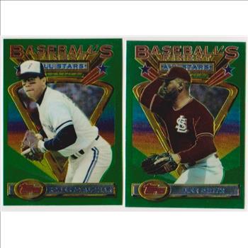 1993 Topps Finest Roberto Alomar #88 + Lee Smith #95 Card Pair
