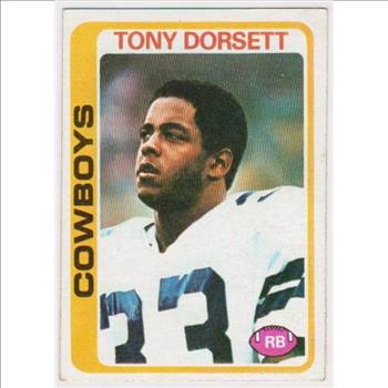 1978 Topps Tony Dorsett #315 Rookie Card - HOF'er