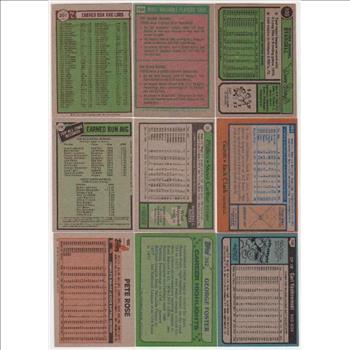 9 Different Vintage Baseball Star/Hall Of Famer Cards (Willie Stargell + More) 1974-1983