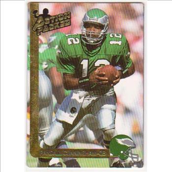 Signed - RANDALL CUNNINGHAM 1991 Action Packed Prototype - All-Pro Autograph