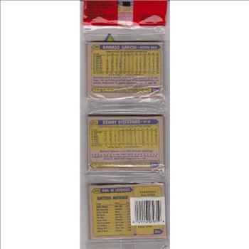 1987 Topps Baseball 49 Card Rack Pack w/ Roger Clemens On Front