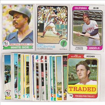 25 Different 1970's Topps Baseball Cards (1973-1979) w/ Ralph Garr + More