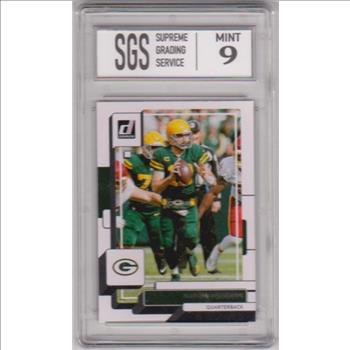 Graded Mint 9 - Aaron Rodgers 2022 Donruss #97 Card