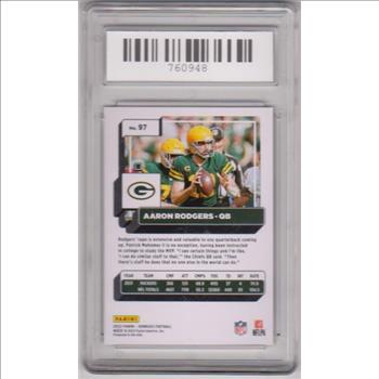 Graded Mint 9 - Aaron Rodgers 2022 Donruss #97 Card
