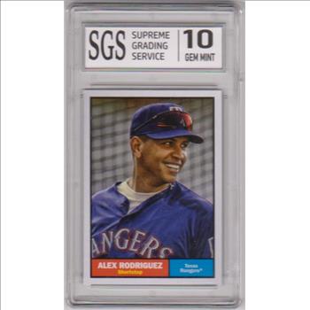 Graded Gem Mint 10 - Alex Rodriguez 2024 Topps Archives #68 Card