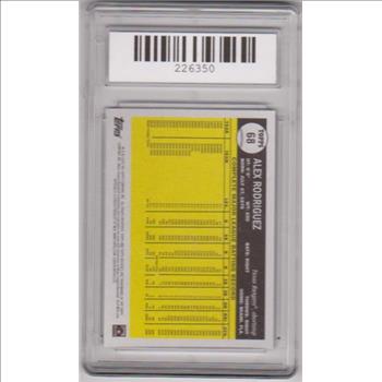 Graded Gem Mint 10 - Alex Rodriguez 2024 Topps Archives #68 Card