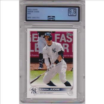 Graded MPE Mint+ 9.5 - Aaron Judge 2022 Topps #99 Card