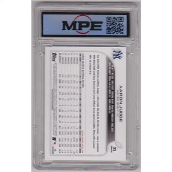 Graded MPE Mint+ 9.5 - Aaron Judge 2022 Topps #99 Card