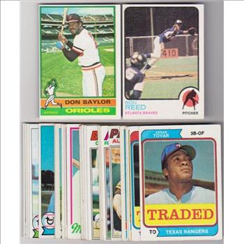 25 Different 1970's Topps Baseball Cards (1973-1979) w/ Don Baylor + More