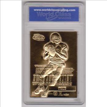 Rookie Graded Gem Mint 10 - Tom Brady 2000 Fleer Ultra Blue Metallic Signature Series 23 Kt Gold Card