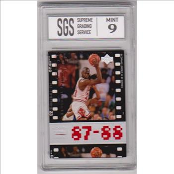 Graded Mint 9 - Michael Jordan 1998 Upper Deck Living Legends #20 Card