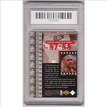 Graded Mint 9 - Michael Jordan 1998 Upper Deck Living Legends #20 Card