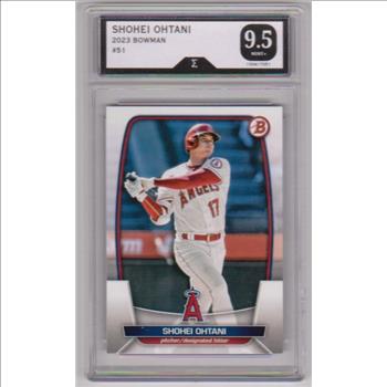 Graded Sigma Mint+ 9.5 - Shohei Ohtani 2023 Bowman #51 Card
