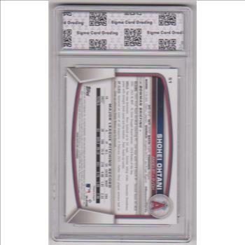 Graded Sigma Mint+ 9.5 - Shohei Ohtani 2023 Bowman #51 Card