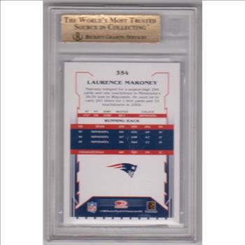 Rookie Graded BGS Gem Mint 9.5 - Laurence Maroney 2006 Score #354 Card
