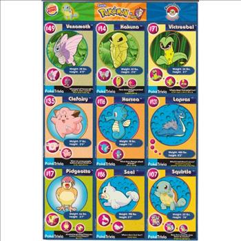 1999 Pokemon Master Trainer Collector Set Uncut 9 Card Uncut #15 Sheet