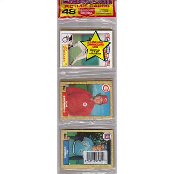 1987 Topps Baseball 49 Card Rack Pack w/ Lou Whitaker On Front