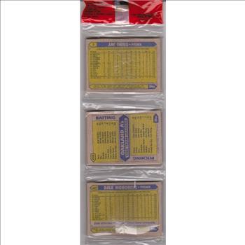 1987 Topps Baseball 49 Card Rack Pack w/ Lou Whitaker On Front