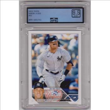 Graded MPE Mint+ 9.5 - Aaron Judge 2023 Topps #62 Card