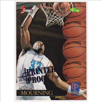 1 Of Only 795 Produced - Alonzo Mourning 1995 Classic 5-Sport Printers Proof #200 Card 