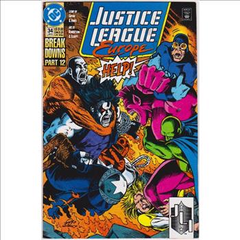 1992 DC Comics JUSTICE LEAGUE EUROPE #34 Issue