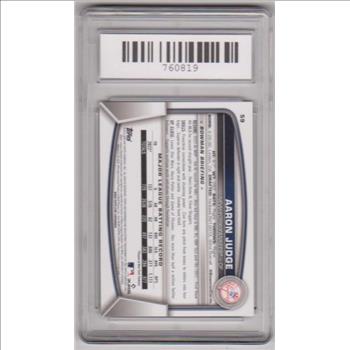 Graded Gem Mint 10 - Aaron Judge 2023 Bowman #59 Card