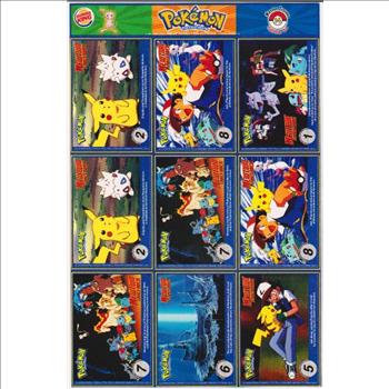  1999 Pokemon Master Trainer Collector Set Uncut 9 Card Uncut #14 Sheet