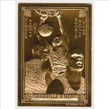  23 kt Gold - Shaquille O'Neal 1994 Classic Gold Card (1/24,900)