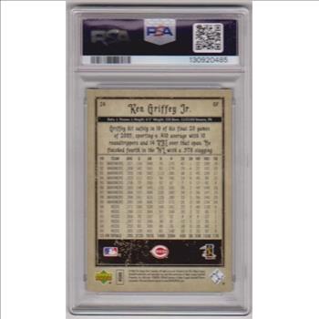 Graded PSA Mint 9 - Ken Griffey, Jr. 2006 Upper Deck Artifacts #24 Card