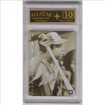 Graded 10 - Hank Aaron 1994 Upper Deck GM #1 Card