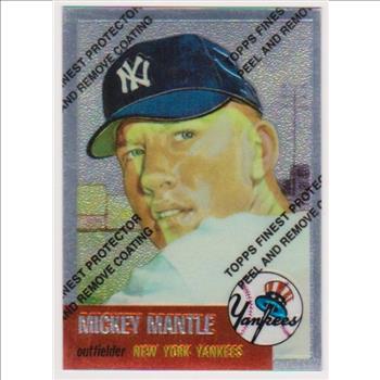 Mickey Mantle 1953 Topps Finest #82 Commemorative Card - 1996 Topps #3 of 19 Insert Card