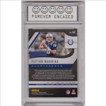 Labeled Mint 9 - Peyton Manning 2019 Panini Prizm #142 Card
