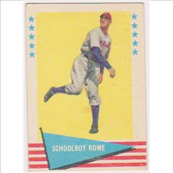 1961 Fleer Schoolboy Rowe #73 Card