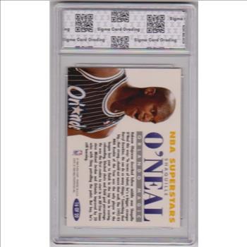 Graded Sigma Mint 9  - Shaquille O'Neal 1993-94 Fleer NBA Superstars #16 Insert Card