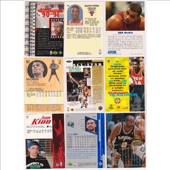 Basketball Card Collection w/ Michael Jordan, Scottie Pippen + More