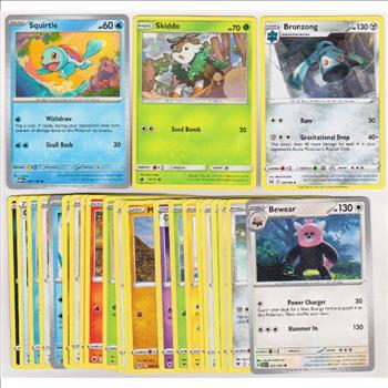 25 Different Pokemon Trading Cards w/ Squirtle + More