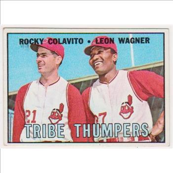 1967 Topps Rocky Colavito/Leon Wagner Tribe Thumpers #109 Card